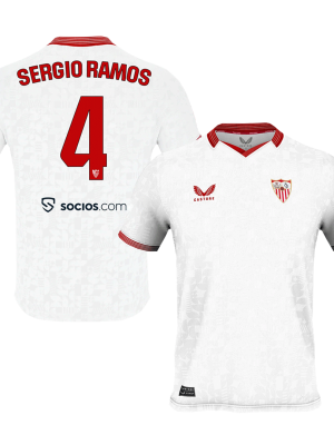 SERGIO RAMOS #4 Sevilla Home Soccer Jersey 2023/24