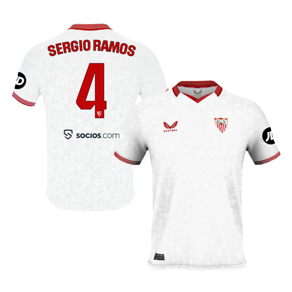 SERGIO RAMOS #4 Sevilla Home Soccer Jersey 2023/24