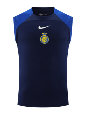 Al Nassr Pre-Match Sleeveless Top 2023/24 Blue&Black