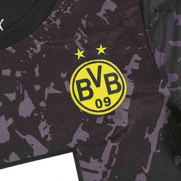 Borussia Dortmund Away Kids Soccer Jerseys Kit 2023/24