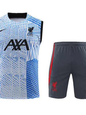 Liverpool Jerseys Sleeveless Training Kit 2023/24 Blue