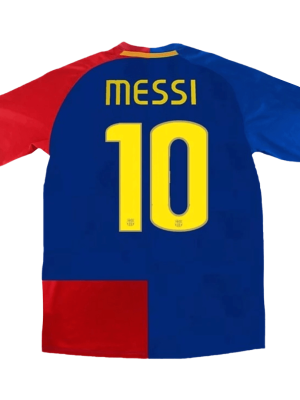 Vintage Soccer Jersey MESSI #10 Barcelona Home 2008/09 - UCL Final