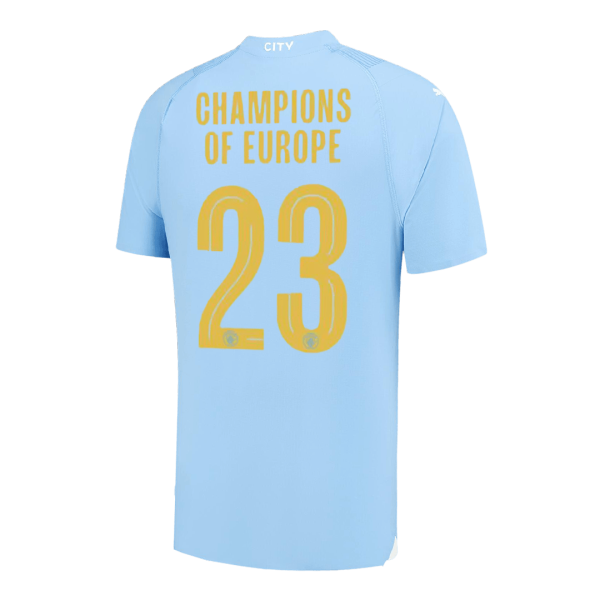 CHAMPIONS OF EUROPE #23 Manchester City Home Authentic Jersey 2023/24