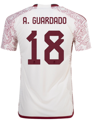 A.GUARDADO #18 Mexico Away Authentic Jersey World Cup 2022