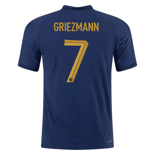 GRIEZMANN #7 France Home Authentic Jersey World Cup 2022