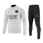 PSG 1/4 Zip Tracksuit 2023/24 Kids Gray