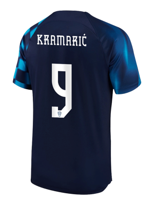 KRAMARI? #9 Croatia Away Jersey World Cup 2022