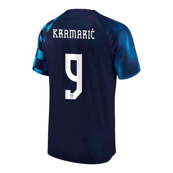 KRAMARI? #9 Croatia Away Jersey World Cup 2022