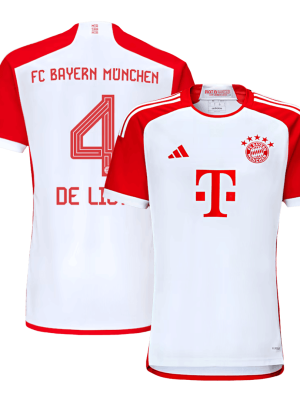 DE LIGT #4 Bayern Munich Home Jersey 2023/24