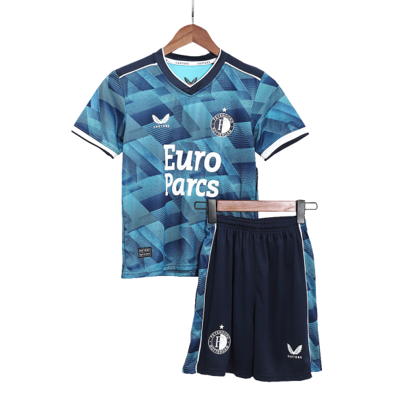 Feyenoord Away Kids Soccer Jerseys Kit 2023/24