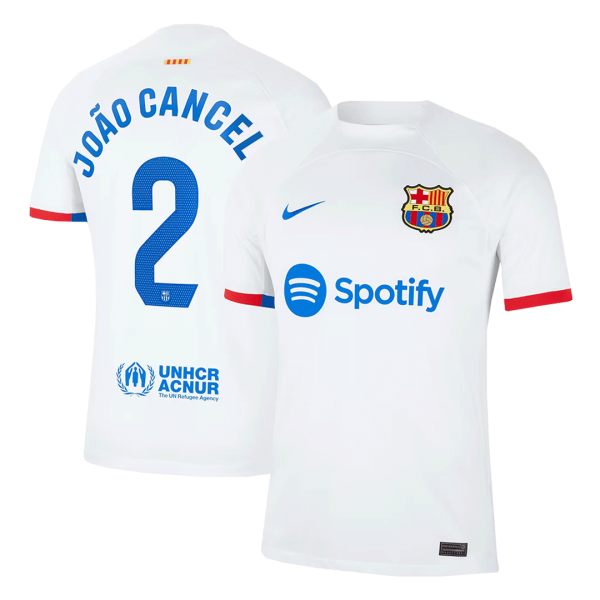 JO?O CANCELO #2 Barcelona Away Soccer Jersey 2023/24