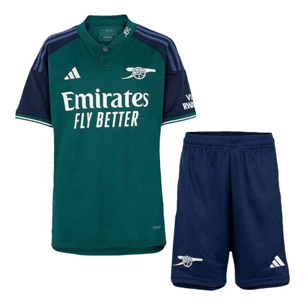 Arsenal Third Away Kids Soccer Jerseys Kit 2023/24