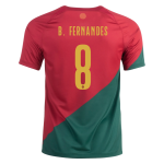 B.FERNANDES #8 Portugal Home Jersey World Cup 2022