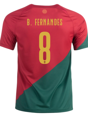 B.FERNANDES #8 Portugal Home Jersey World Cup 2022