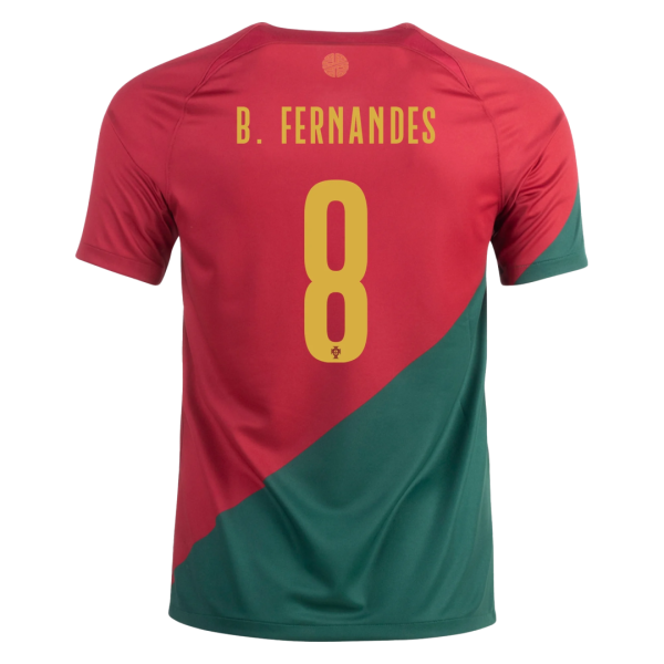 B.FERNANDES #8 Portugal Home Jersey World Cup 2022