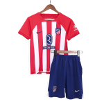 Atletico Madrid Home Kids Soccer Jerseys Kit 2023/24