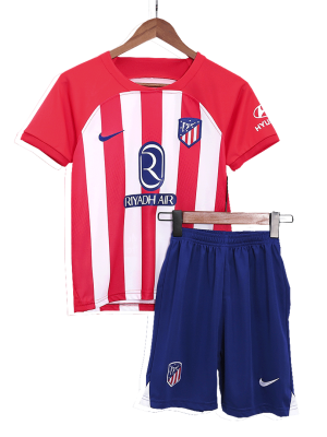 Atletico Madrid Home Kids Soccer Jerseys Kit 2023/24