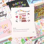 1 Pcs Random Style Personalized Birthday Greeting Card