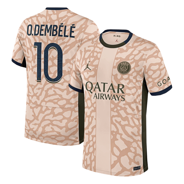 O.DEMB?L? #10 PSG Fourth Away Soccer Jersey 2023/24