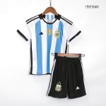 Argentina Home Kids Jerseys Kit 2022 - Three Stars