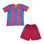 Vintage Barcelona Home Kids Soccer Jerseys Kit 2010/11