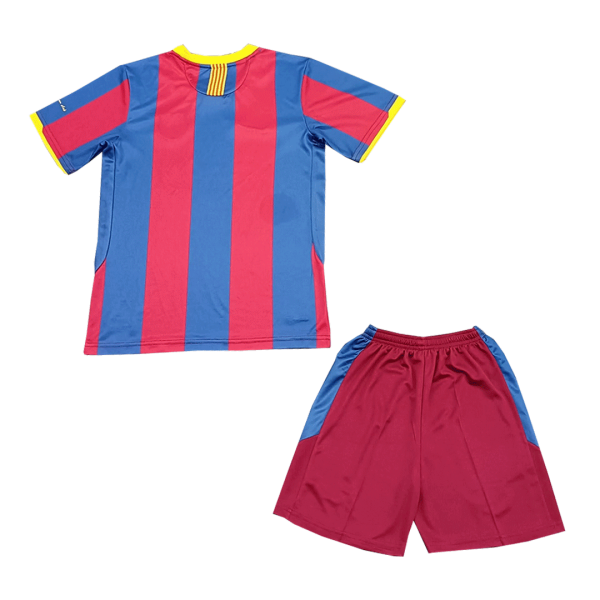 Vintage Barcelona Home Kids Soccer Jerseys Kit 2010/11