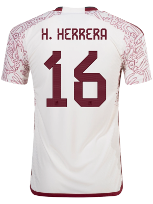 H.HERRERA #16 Mexico Away Authentic Jersey World Cup 2022