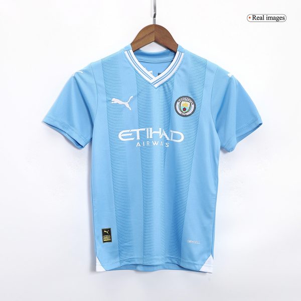 Manchester City Home Kids Jerseys Kit 2023/24