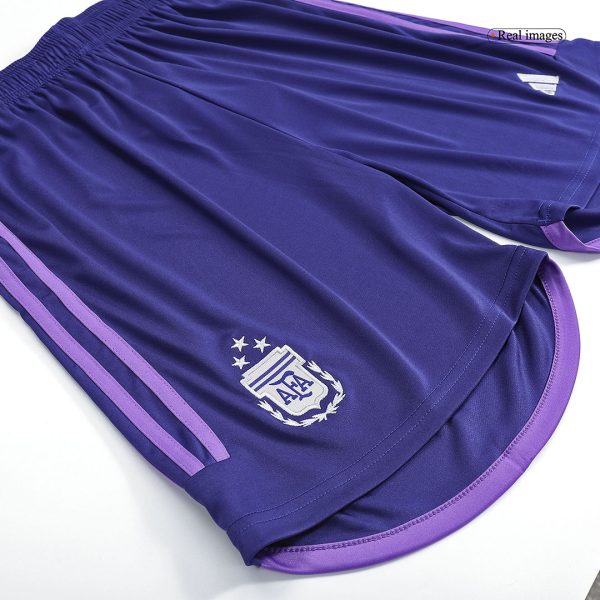 Argentina Away Soccer Shorts 2022 - Three Stars