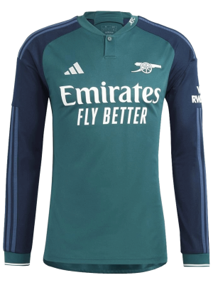 Arsenal Third Away Long Sleeve Soccer Jersey 2023/24