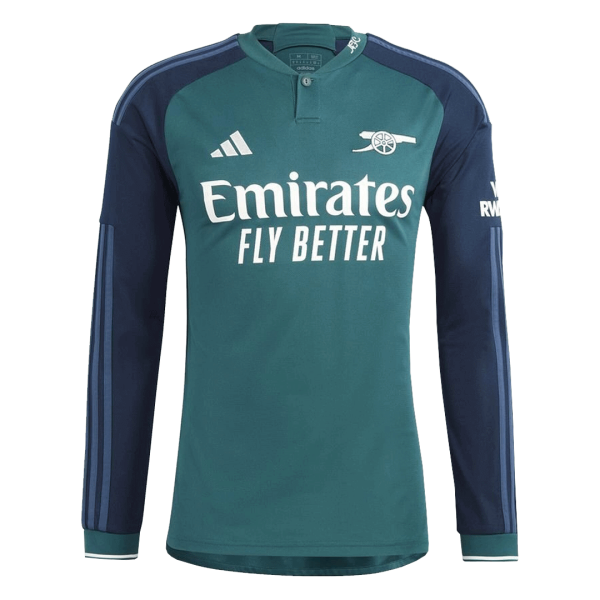 Arsenal Third Away Long Sleeve Soccer Jersey 2023/24