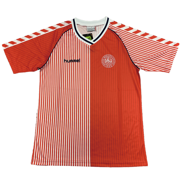 Vintage Soccer Jersey Denmark Home 1986