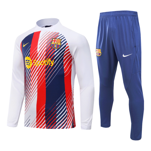 Barcelona 1/4 Zip Tracksuit 2023/24 Blue&Red&White