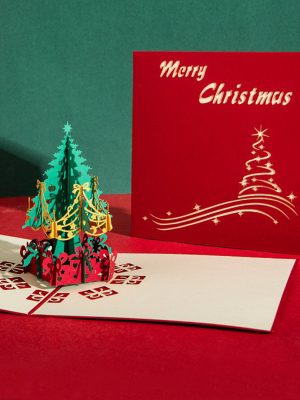 3D Pop Up Christmas Greeting Card (Christmas Tree)