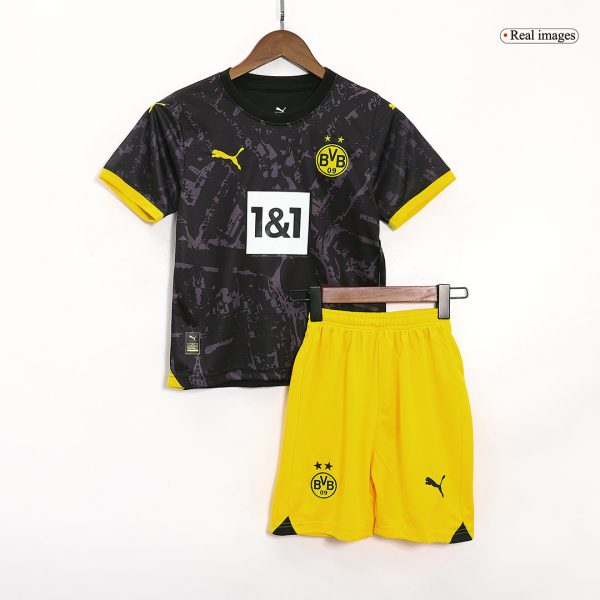 Borussia Dortmund Away Kids Soccer Jerseys Kit 2023/24