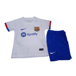 Barcelona Away Kids Jerseys Kit 2023/24