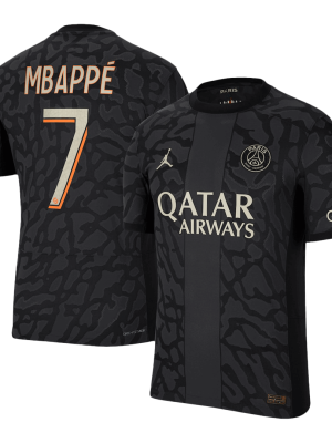 MBAPP? #7 PSG Third Away Authentic Soccer Jersey 2023/24