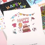 1 Pcs Random Style Personalized Birthday Greeting Card