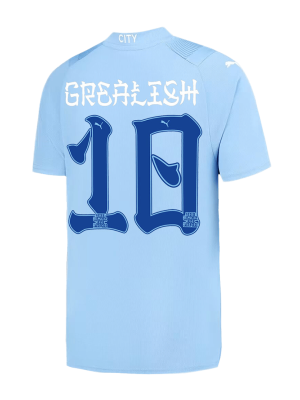 GREALISH #10 Manchester City Japanese Tour Printing Home Jersey 2023/24