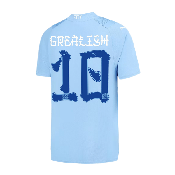 GREALISH #10 Manchester City Japanese Tour Printing Home Jersey 2023/24