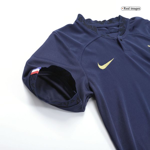 France Home World Cup Kids Jerseys Kit 2022