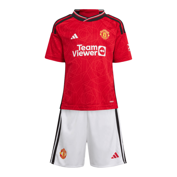 Manchester United Home Kids Jerseys Full Kit 2023/24