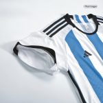 Argentina Three Stars Home Authentic Jersey World Cup 2022