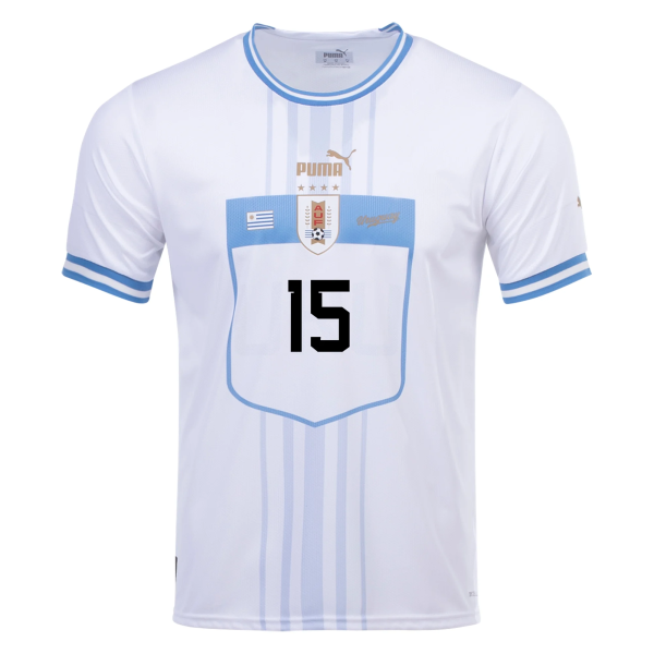 F. VALVERDE #15 Uruguay Away Jersey World Cup 2022