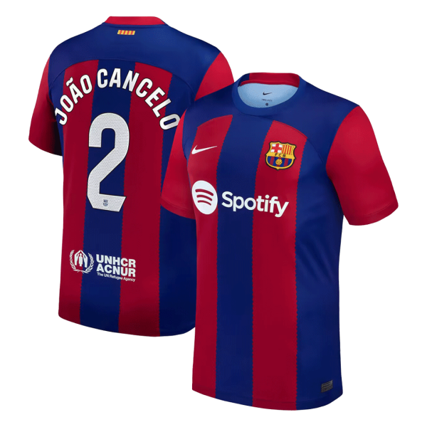 JO?O CANCELO #2 Barcelona Home Soccer Jersey 2023/24