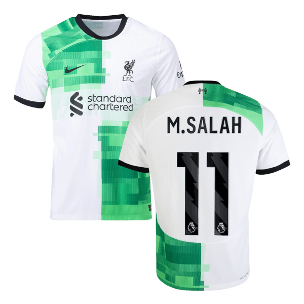 M.SALAH #11 Liverpool Away Authentic Soccer Jersey 2023/24