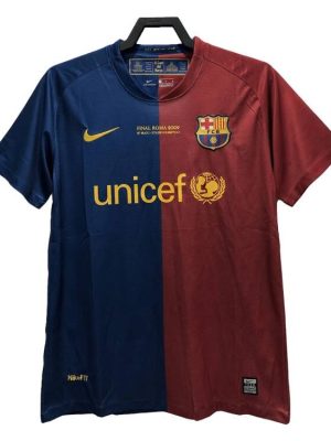 Vintage Soccer Shirts Barcelona Home 2008/09 - UCL Final