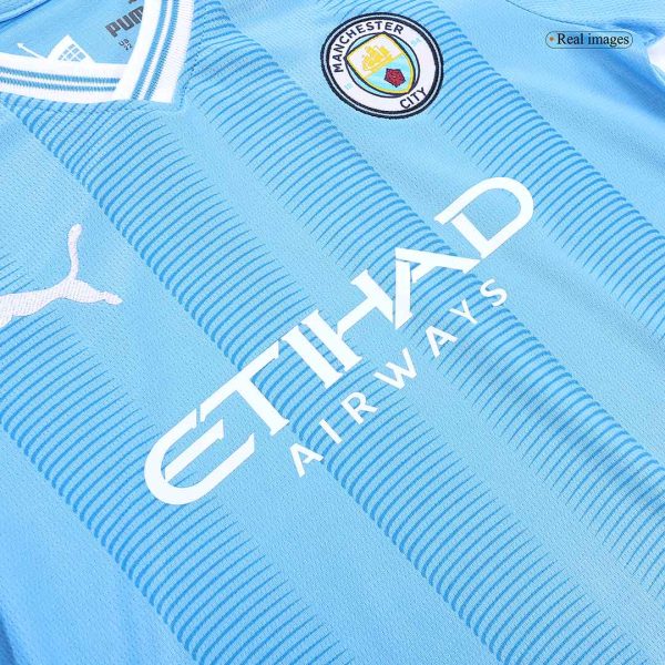 Manchester City Home Kids Jerseys Kit 2023/24