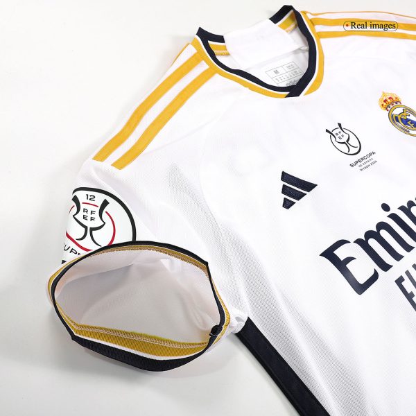 CAMPEONES #13 Real Madrid Campeones Supercopa Home Soccer Jersey 2023/24