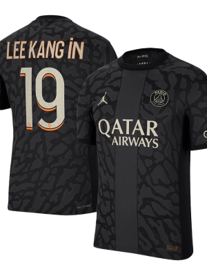 LEE KANG iN #19 PSG Third Away Authentic Soccer Jersey 2023/24